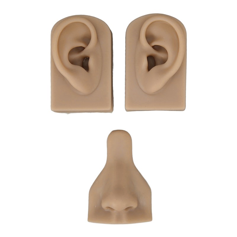 Silicone Piercing Practice Model Simulation Soft Flexible Nose Ears Model