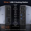 TobenONE 19-in-1 Laptop Docking Station Dual Monitor,10 USB C/A,2×4K HDMI
