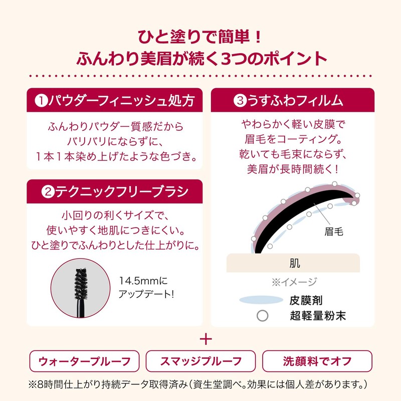 Integrated Fuwabi Mascara BR672 Natural Brown Eyebrow BR672 Natural Brown