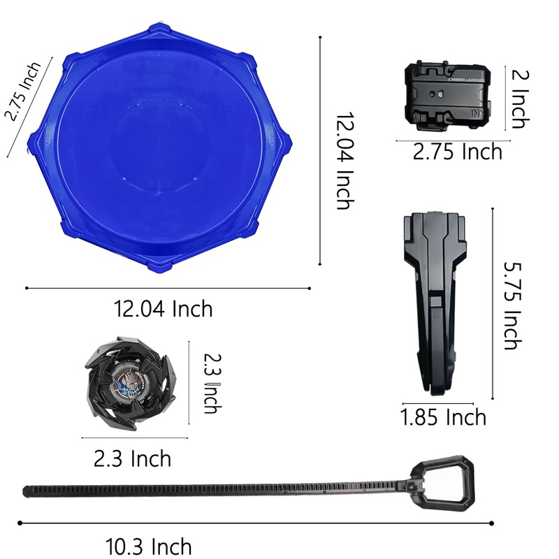 Battling Top Alloy Burst Toy Set, 6 Pcs Battling Tops