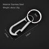 Keychain Bottle Opener, Carabiner Key Chain Clip Hook with Key