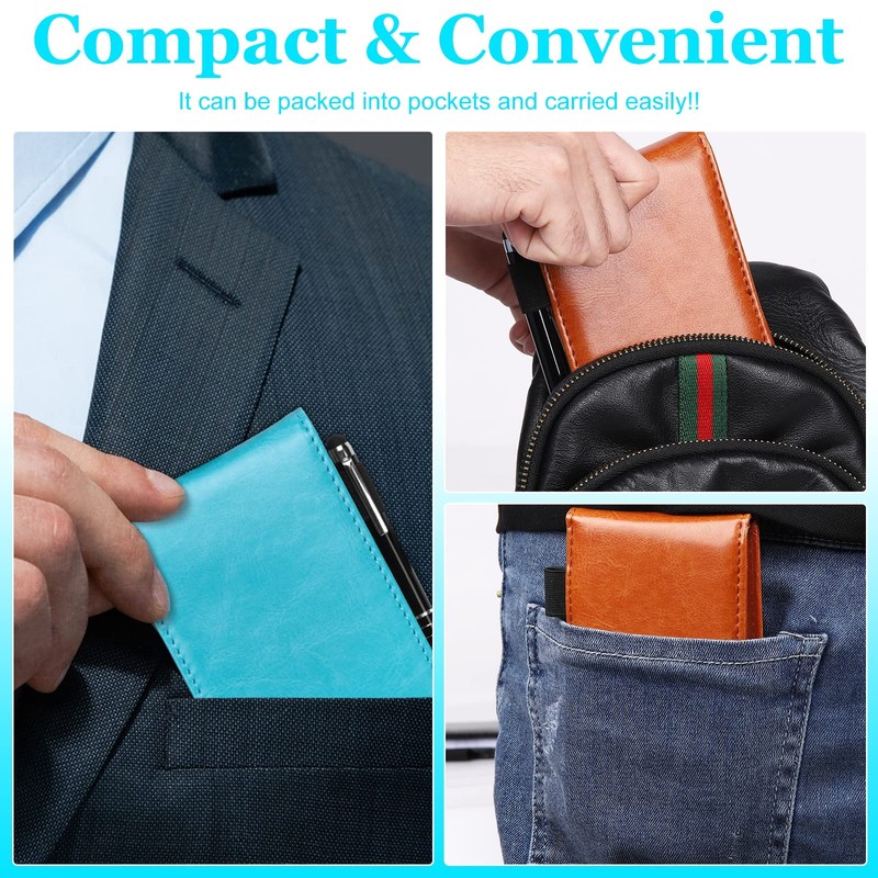 Cyiecw A7 Notebook Leather Mini Pocket Notebook With Pen A7