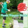 30 Pcs Plastic Grass Trimmer Blades, Cordless Strimmer Blades 83