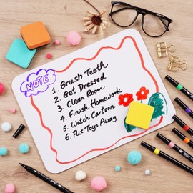 Dry Erase Board 9"x12"- Lazgol Small 26 Classroom Mini White Boards for Students, Teachers | Double Sided Small White Board Bulk (26 PK)