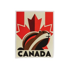 Vagabond Heart Canada Weatherproof Vinyl Sticker - Canada Souvenir Decal - Canadian Travel Sticker