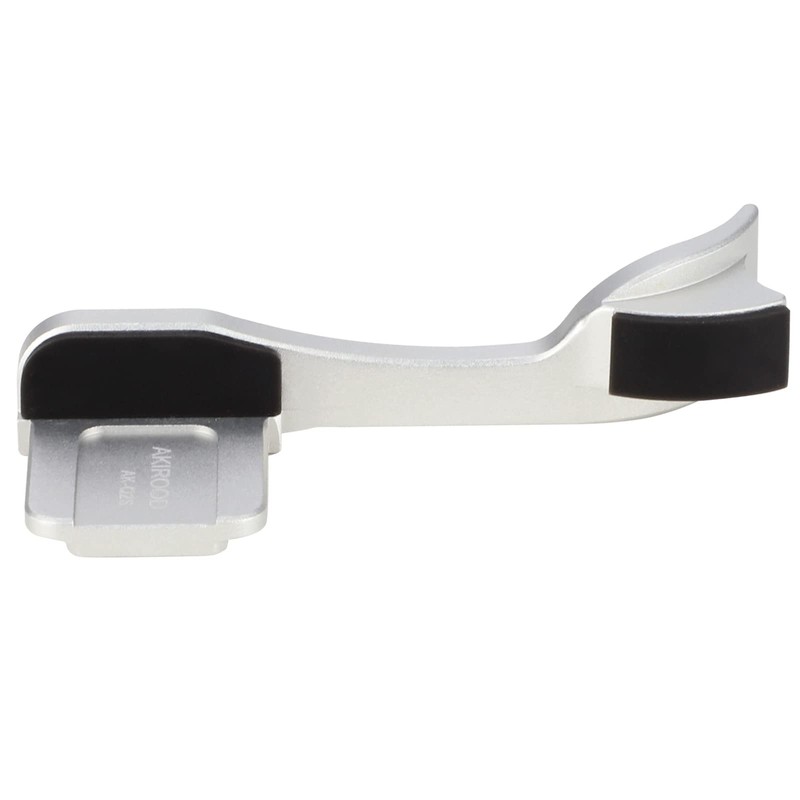 AKIROOD Silver Metal Thumb Grip for Leica Q2 Digital Camera