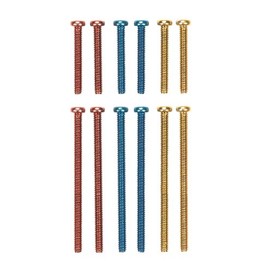 Tamiya 94941 Mini 4WD Limited Series Stainless Steel Color Screws, 3 Color Set, 0.6 - 1.2 inches (15 - 30 mm)