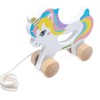 Wooden Unicorn Pull Along Toy, Child-friendly Educational Toy, Children's Toy