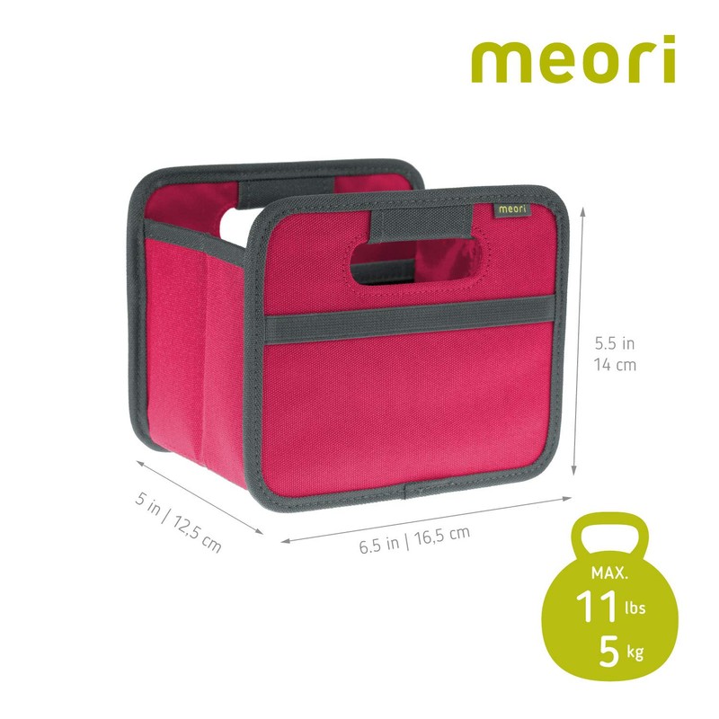 meori Mini Foldable Storage Box, 1-Pack, Berry