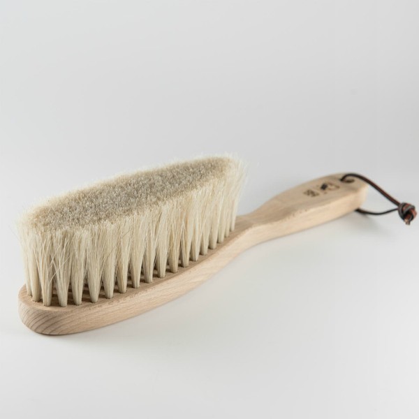 アートブラシ Cashmere Brush, Kiwami | Paulownia Box, Total Length 10.8 inches (275 mm), Beech Natural Wood, White Horse Hair