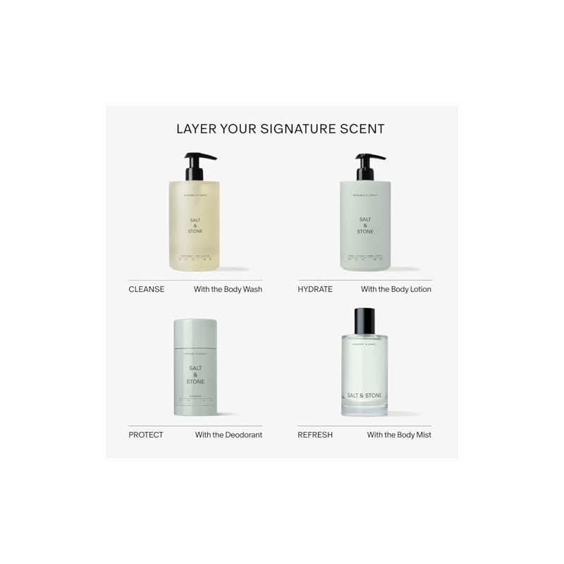 Salt & Stone - Trío Desodorante Natural Extra Fuerte (Santal,