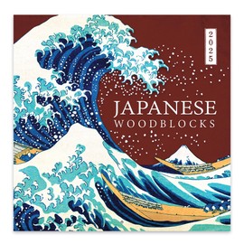 2025 Calendar - Monthly Wall Calendar 2024-2025, Orange Circle Studio 12 Month Calendar, January 2025 - December 2025, 12" x 12", Ideal for Office Home - Monthly Japanese Woodblocks Prints