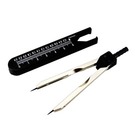 Airgoesin ECG EKG Black Calipers Ruler Drafting Electrocardiogram Divider