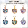 VCCWYQK Heart Tree of Life Urn Necklace for Ashes, Stainless