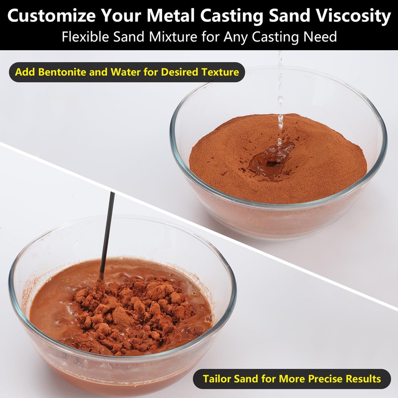 7 lbs Premium Ultra-Fine 400 Mesh Oil-Free Casting Sand for