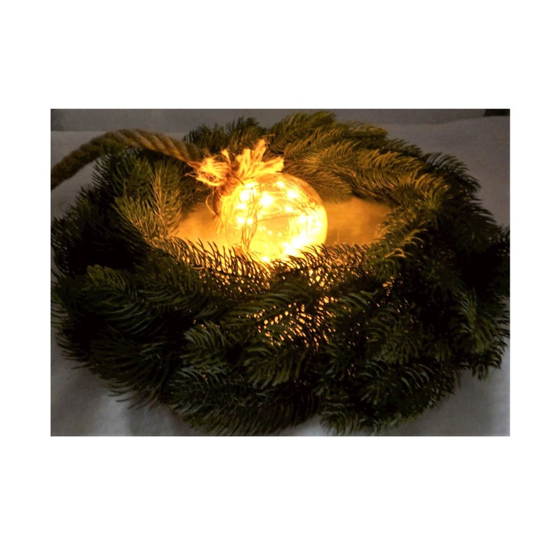 Kaemingk Micro LED Ball With Rope 10cm - 9485671