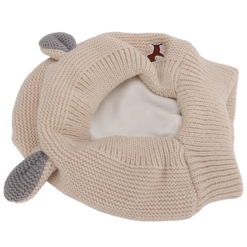 Knitted Rabbits Ear Pet Hat Noise Protection Warm Dog Grooming