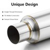 A-KARCK 2.5" Inlet Exhaust Resonator, 2.5" Inlet 2.5" Outlet 11.5"