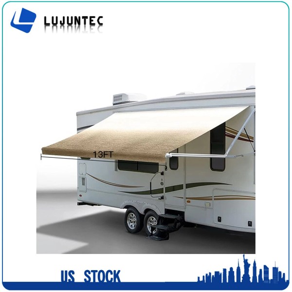 LJT Yellow 8' RV Awning Fabric 13 Feet Length Camper