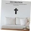 Ciieeo Mute Wall Clock Novelty Cross Shaped Decorative Clock for