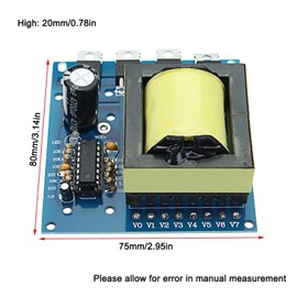 500W DC 12V to AC 18V 0-220V-380V Inverter Circuit Board Inverter Boost Module for Lamps, Non-inductive Household Appliances