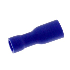 Lumonic 25 x Blade Receptacles 1.5 - 2.5 mm² in Blue I Blade Receptacles for Flat Connector 0.8 mm x 4.8 mm I Cable Lugs Flat Connector Fully Insulated
