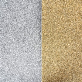 Foam Rubber Panels with Glitter DIN A4 2 mm 10 Sheets Craft Foam EVA Panels Ideal for Crafts (Silver)