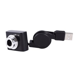 KONTONTY USB Webcam with Wide Angle Lens Manual Focus and Auto White Balance Plug and Play Computer Camera for Live Teaching and Video Conferencing Black