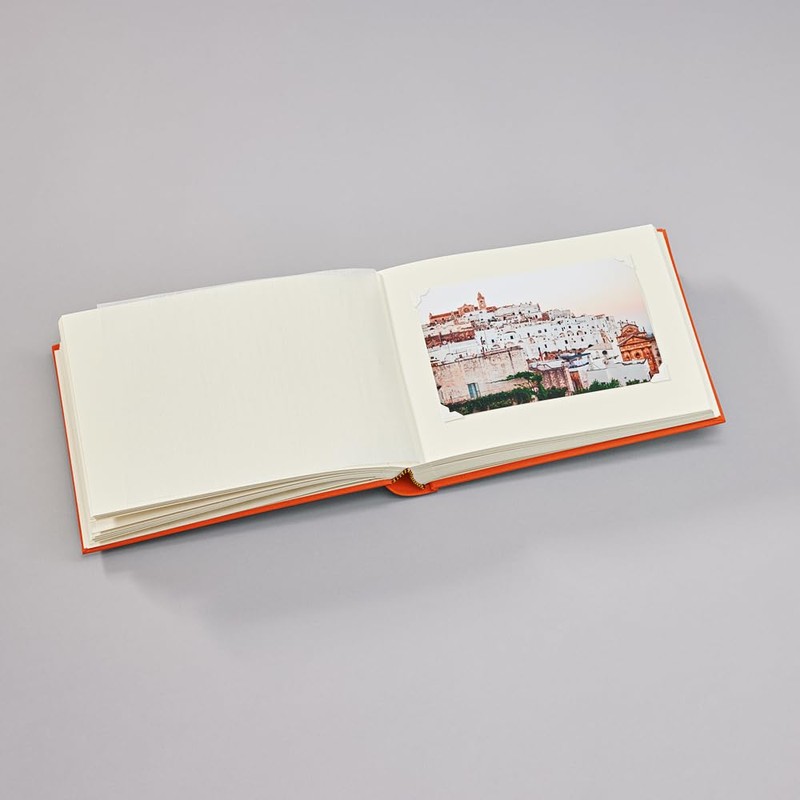 Album S orange +++ 40 sheets photo mounting board and