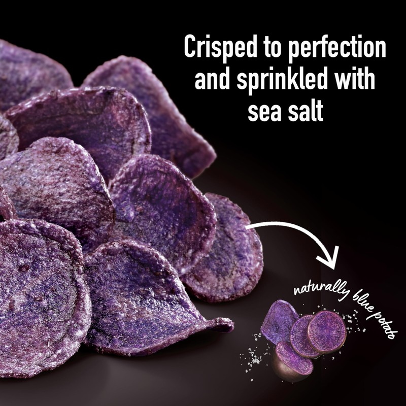 Terra Vegetable Chips, Blues Chips with Sea Salt, 5 Oz