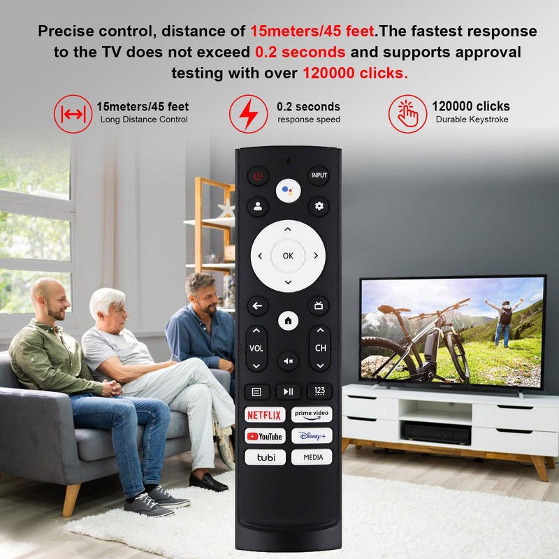 OSALOLO Control Remoto Universal Compatible con Hisense Smart Google TV