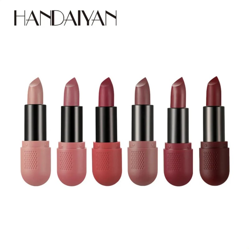Set De Lápiz Labial Mate, Suave Bruma Aterciopelada De Larga
