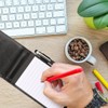 Tabanzhe Leather Pocket Notebook A7 - Mini Portable Memo Notepad,