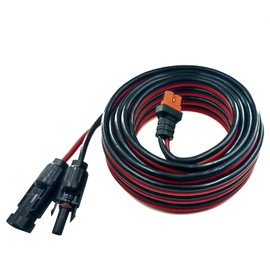 YIMIKEDAYA Solar Plug to XT60i Solar Cable 12AWG XT60I-F Solar Charging Cable for Ecoflow Powerstation Solar Generator (10AWG 6M)