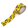 Huakaile Watch Your Step Caution Tape 1.97in x 16.4Ft, Non