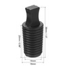 sourcing map Rubber Thread Tapered Insert Plug M16 Test Tubes
