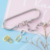 HINZIC 2Pcs Oval Necklace Clasps, Gold/Silver Plated Bracelet Pendant Carabiner