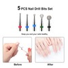 BNG Cuticle Bit Nail Drill Set 5Pcs Electric Ball Drill