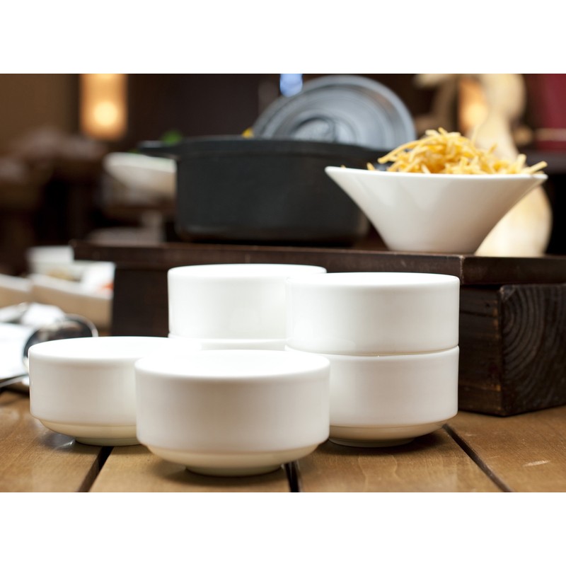 Fortessa Fortaluxe Vitrified China Dinnerware, Accents Ramekin/Butternap, 2.5-Ounce, Set of