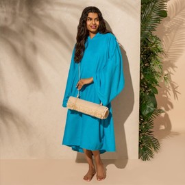 Sienna Adult Bath Towels, Beige, Super Soft Quick Dry Beach Towel Microfiber - Towel for Summer, Holiday, Swimming Pool, Gym, Lightweight, Easy Roll, 71 cm x 152 cm