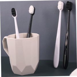 SAFIGLE Micro Nano Bristle Toothbrushes for Complete Oral Care Ergonomic Design Black Hair Handle Efficient Cleaning Tool for Healthy Teeth and Gums