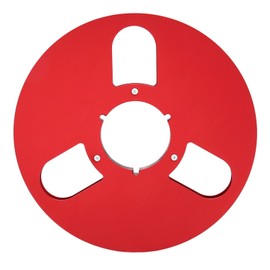 Empty Rewind Spool, 10 Inch Tape Spool with Open Spool, Empty Spool for 1/4 Inch Tape, 3 Holes, Replacement Spool Opening Machine Part for TEAC (Red)