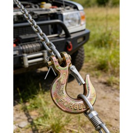 YZTONGPAO Golden Jaw Slide Tow Hook,Heavy Duty Zinc-Plated Grab Hook for Chain,Wire Rope,Towing & Rigging 3T Capacity,Anti-Slip Latch,70 Forged Alloy Steel Industrial Grade Pulling Hook (3/8)