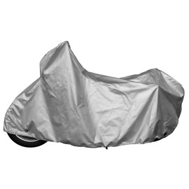 INFIMO IMA92105 Two-Lock Motorcycle Cover, Durable Thick Fabric, Silver, Size 3L