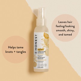 The Honest Company The Honest Company Conditioning Hair Detangler | Leave-in Conditioner + Fortifying Spray | Tear-free, Cruelty-Free, Hypoallergenic | Citrus Vanilla Refresh, 4 fl oz