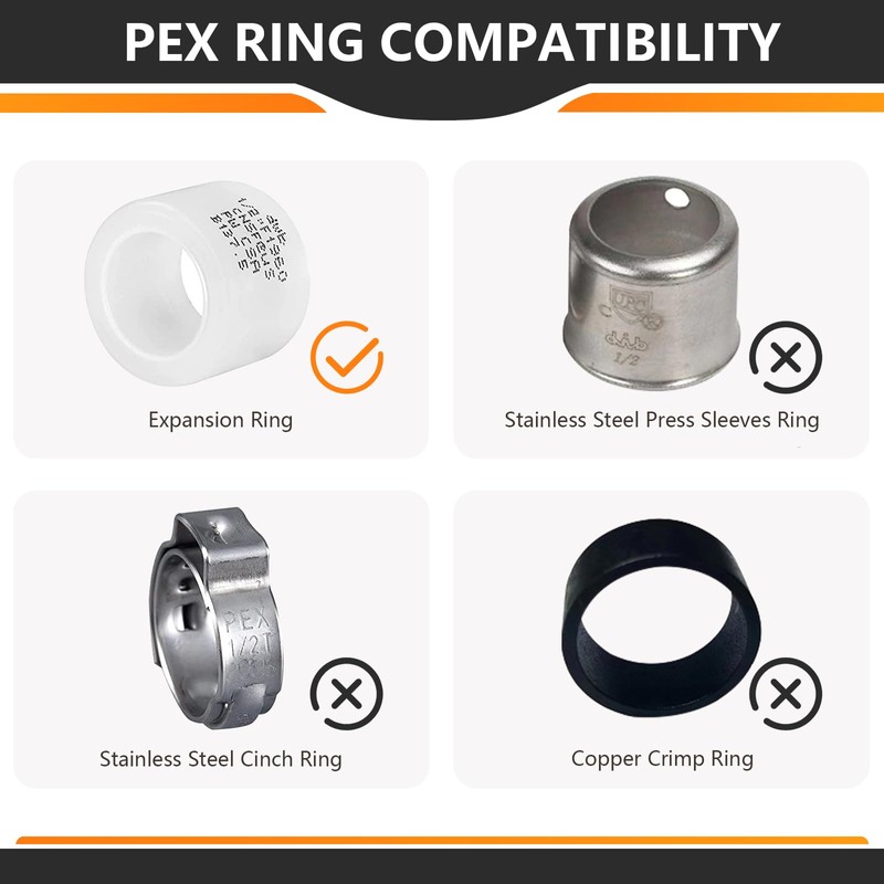 2-Pack HeSun PEX-A Fitting, 1/2" Female NPT Thread x 3/4"