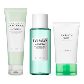 Skin1004 Kit Madagascar Tea - Trica, Gel, Toner, Crema Acné