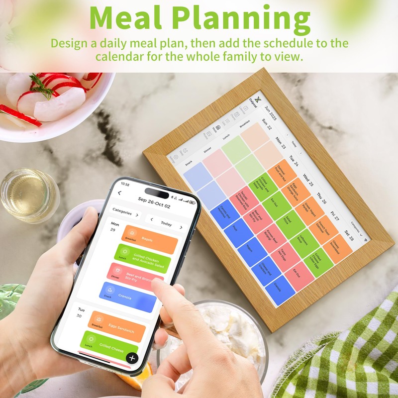 Calycal 10.1" Wall Planner Digital Calendar - Schedule Management, Chore