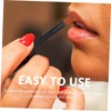 Baluue Mini Black Aluminum Lip Brush Applicator Wands 100pcs Lip