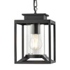 Osimir Outdoor Pendant Light for Porch, 1-Light Black Hanging Porch